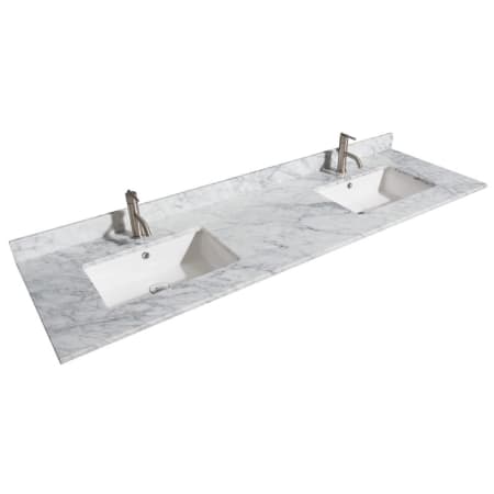 A large image of the Wyndham Collection WCVVCA172DTOPUNS White Carrara Marble