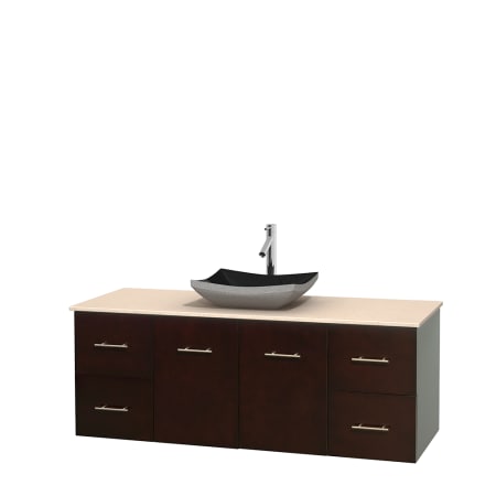 A large image of the Wyndham Collection WCVW00960SESIVOVM58 Wyndham Collection WCVW00960SESIVOVM58