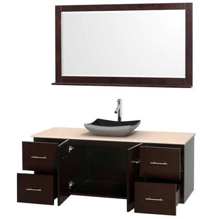 A large image of the Wyndham Collection WCVW00960SESIVOVM58 Wyndham Collection WCVW00960SESIVOVM58