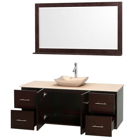 A large image of the Wyndham Collection WCVW00960SESIVOVM58 Wyndham Collection WCVW00960SESIVOVM58