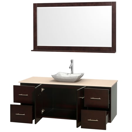 A large image of the Wyndham Collection WCVW00960SESIVOVM58 Wyndham Collection WCVW00960SESIVOVM58