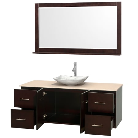 A large image of the Wyndham Collection WCVW00960SESIVOVM58 Wyndham Collection WCVW00960SESIVOVM58
