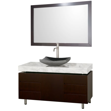 A large image of the Wyndham Collection WC-CG3000-48 Espresso / Carrera Top