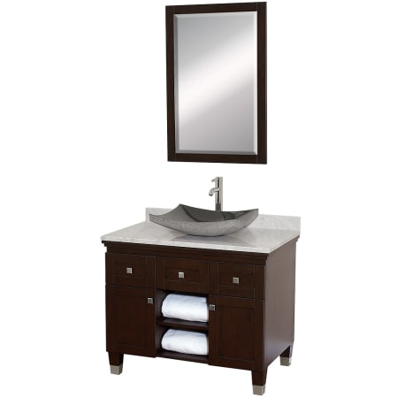 A large image of the Wyndham Collection WC-CG5000-36 Espresso / Carrera Top