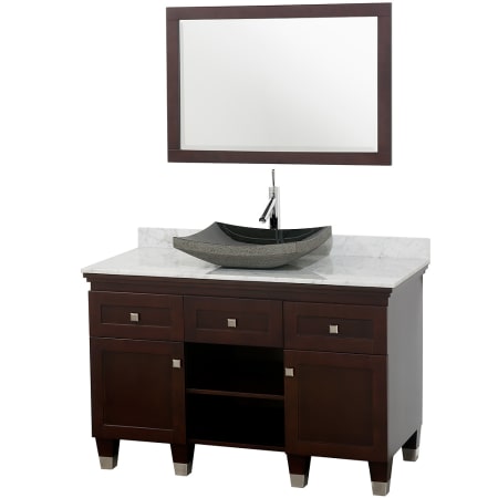 A large image of the Wyndham Collection WC-CG5000-48 Espresso / Carrera Top