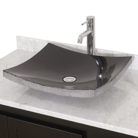 A large image of the Wyndham Collection WC-GS001 Black Granite