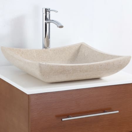 A large image of the Wyndham Collection WC-GS002 Ivory Marble