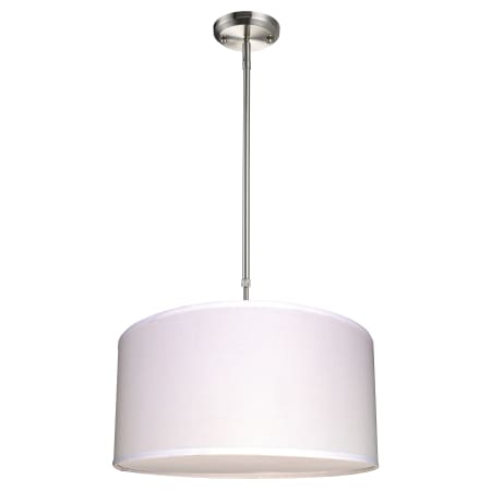 A large image of the Z-Lite 171-20-LD White / Brushed Nickel