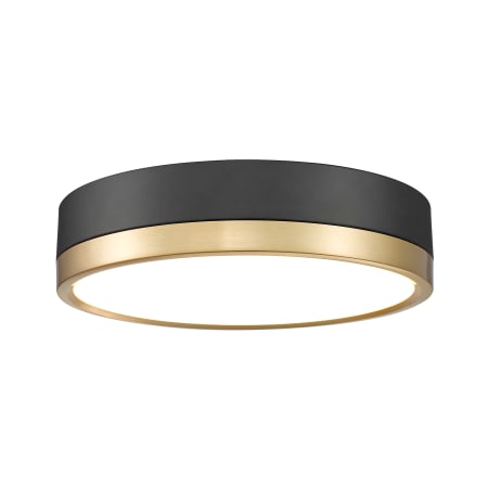 A large image of the Z-Lite 1006F12-LED Matte Black / Modern Gold