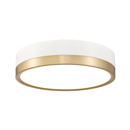 A large image of the Z-Lite 1006F12-LED Matte White / Modern Gold