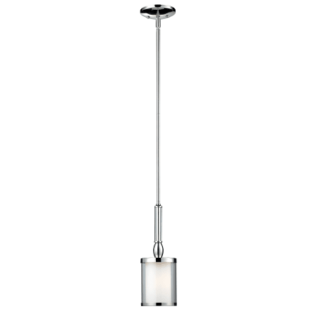 Z-Lite 1908MP Chrome Argenta 1 Light Mini Pendant with Matte