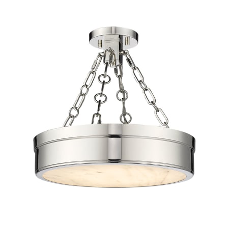 A large image of the Z-Lite 1944SF15-LED Polished Nickel