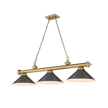 A large image of the Z-Lite 2306-3-BRZ15 Rubbed Brass / Bronze