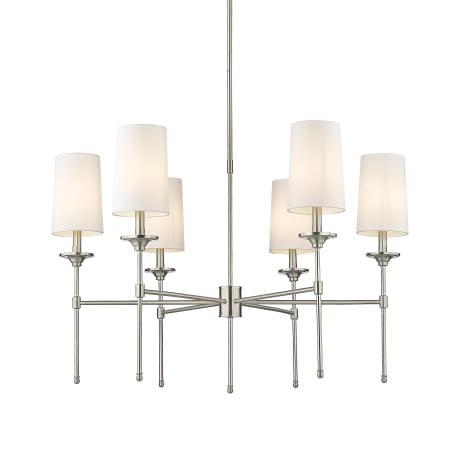 A large image of the Z-Lite 3033-6 Brushed Nickel