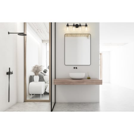 Z-Lite 340-4V-MB Matte Black Kinsley 4 Light 28