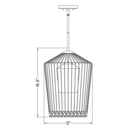 A large image of the Z-Lite 342P13 Alternate Image