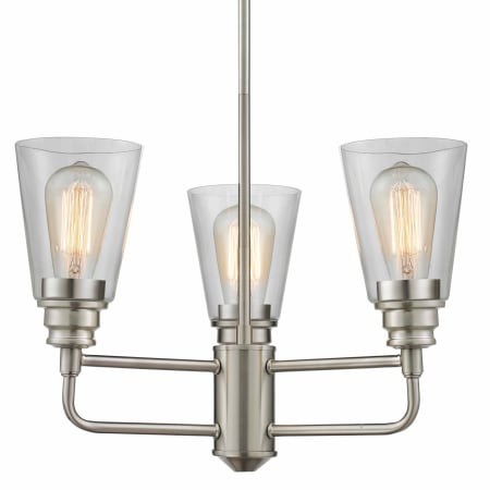 A large image of the Z-Lite 428-3 Brushed Nickel