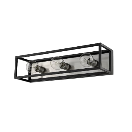 Z-Lite 480-3V-MB-CH Matte Black / Chrome Kube 3 Light 7