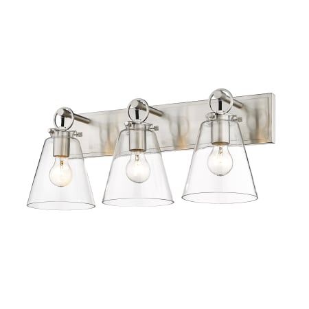 【35％OFF】 Harper Nickel Brushed 483-3V-BN Z-Lite 3 23 Light タオル