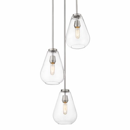 A large image of the Z-Lite 488P8-3R Brushed Nickel