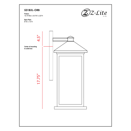 A large image of the Z-Lite 531BXL Alternate Image