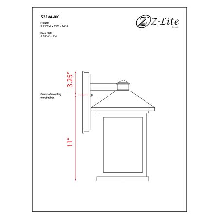 A large image of the Z-Lite 531M Alternate Image