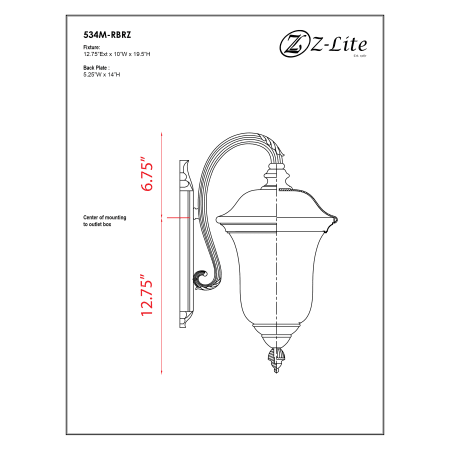 A large image of the Z-Lite 534M Alternate Image