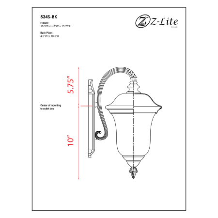 A large image of the Z-Lite 534S Alternate Image