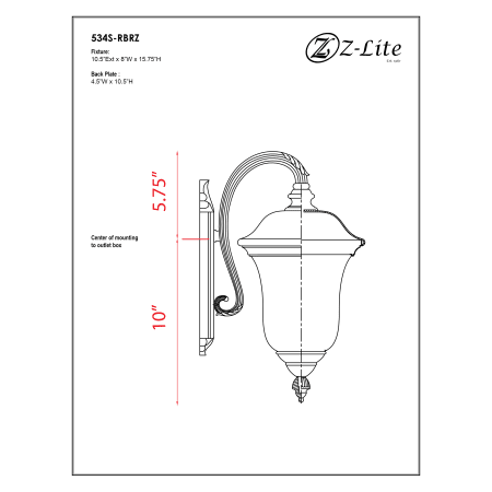 A large image of the Z-Lite 534S Alternate Image