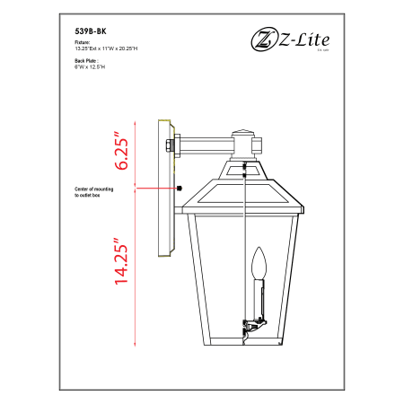 A large image of the Z-Lite 539B Alternate Image