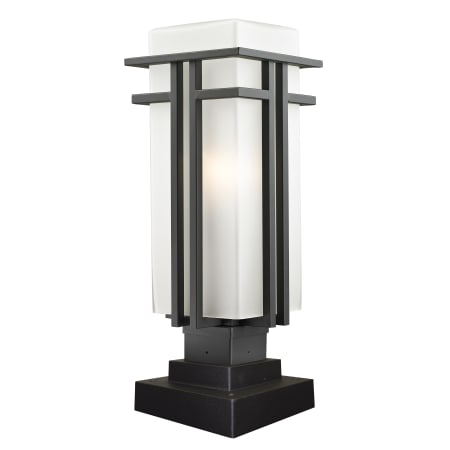 A large image of the Z-Lite 549PHB-SQPM Outdoor Rubbed Bronze