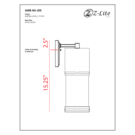 A large image of the Z-Lite 560B-BA-LED Alternate Image