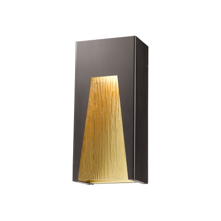 A large image of the Z-Lite 561M Deep Bronze / Gold / Chiseled Glass