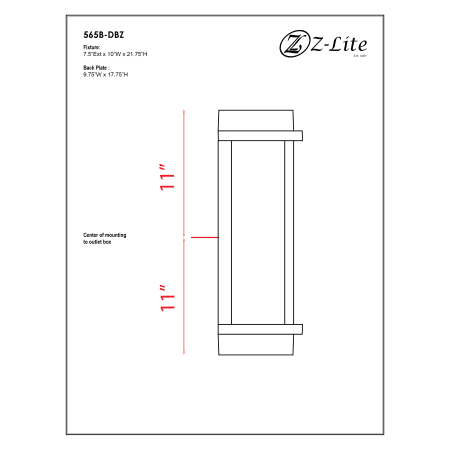 A large image of the Z-Lite 565B Alternate Image