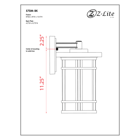 A large image of the Z-Lite 570M Alternate Image