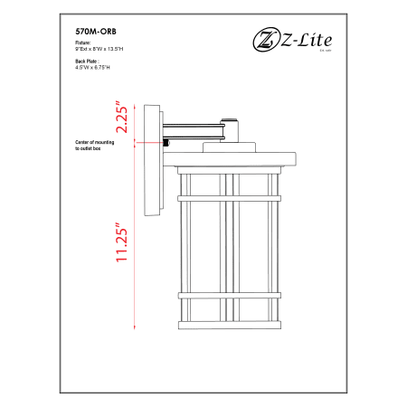 A large image of the Z-Lite 570M Alternate Image