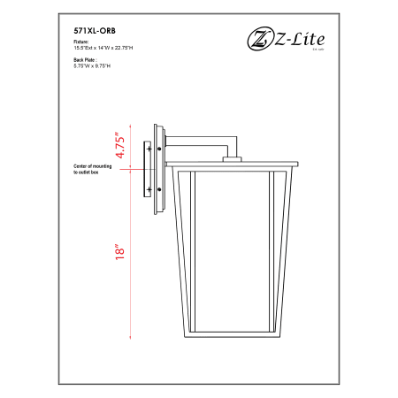 A large image of the Z-Lite 571XL Alternate Image