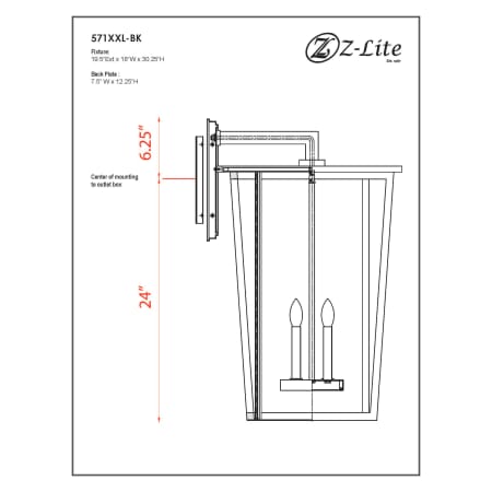 A large image of the Z-Lite 571XXL Alternate Image