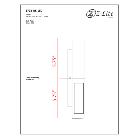 A large image of the Z-Lite 573B-LED Alternate Image