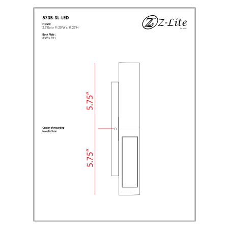 A large image of the Z-Lite 573B-LED Alternate Image