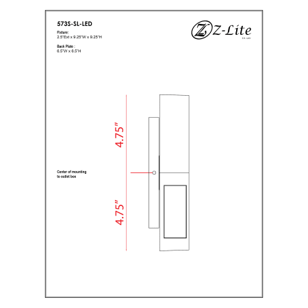 A large image of the Z-Lite 573S-LED Alternate Image