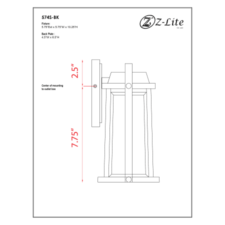 A large image of the Z-Lite 574S Alternate Image