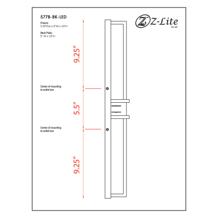 A large image of the Z-Lite 577B-LED Alternate Image