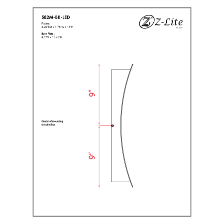 A large image of the Z-Lite 582M-LED Alternate Image