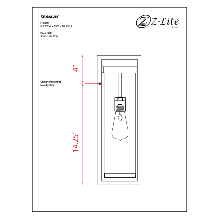 A large image of the Z-Lite 584M Alternate Image