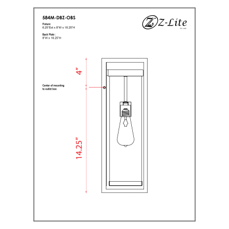 A large image of the Z-Lite 584M Alternate Image