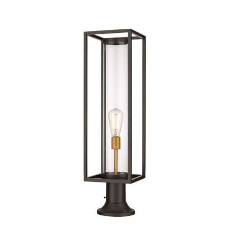 A large image of the Z-Lite 584PHBR-533PM Deep Bronze / Outdoor Brass