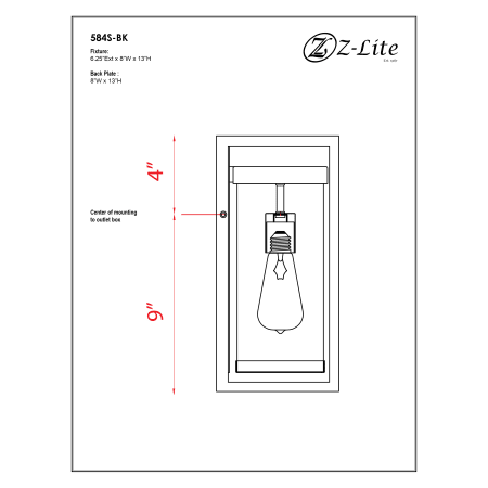 A large image of the Z-Lite 584S Alternate Image