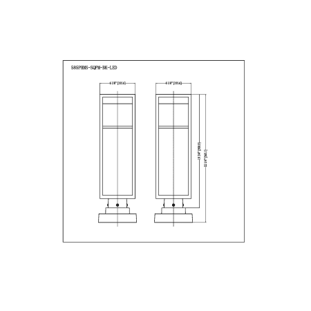 A large image of the Z-Lite 585PHMS-SQPM-LED Alternate Image