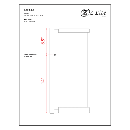 A large image of the Z-Lite 586B Alternate Image